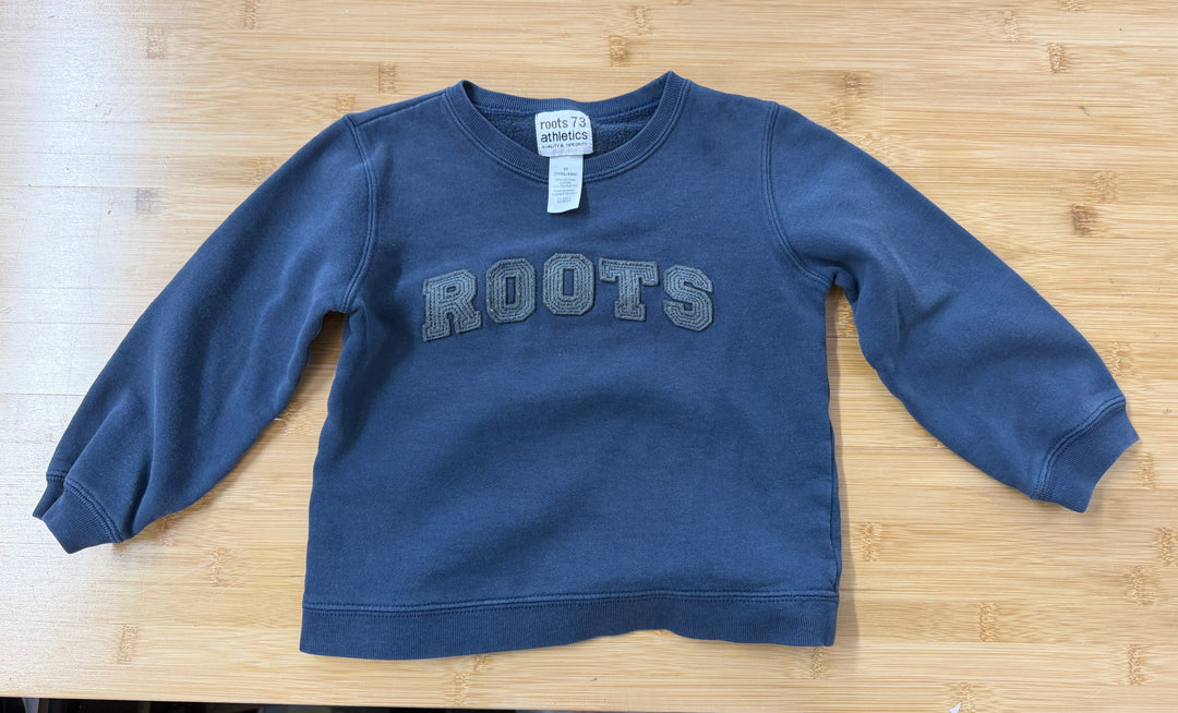 Roots Sweatshirt – 3T | Blue | Athletic Logo Print