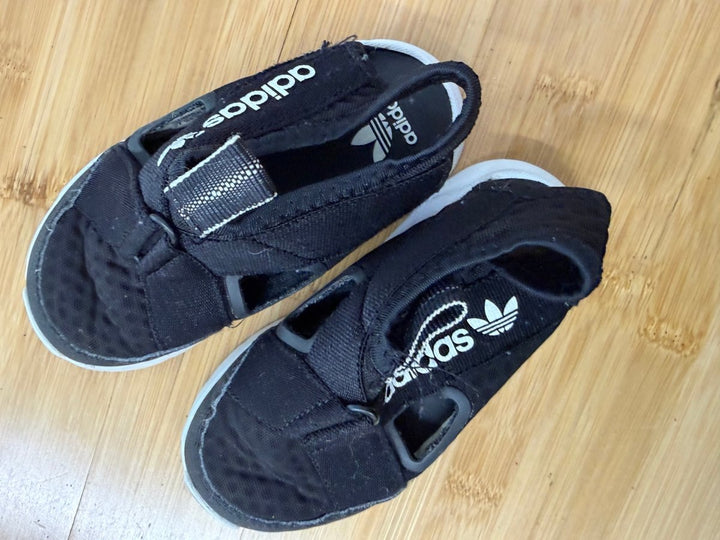 Adidas Closed-Toe Open-Back Sandals – 10 | Black - Nest and Sprout-Consignment
