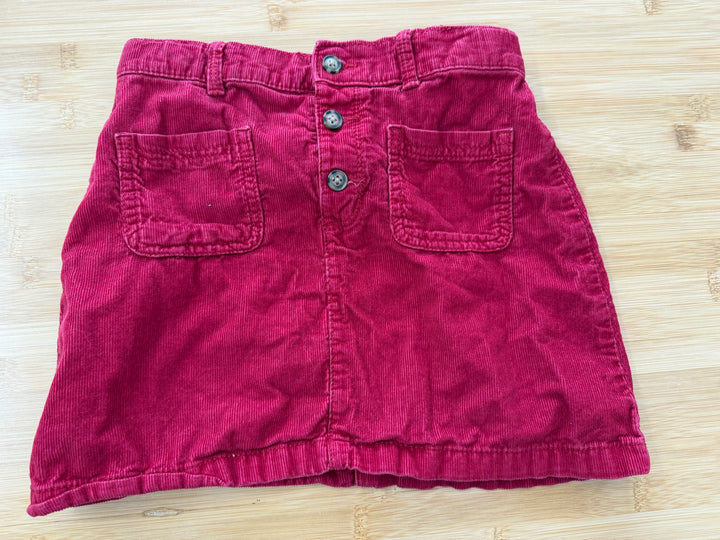 Carter's Corduroy Skirt – 10 | Red Button-Up