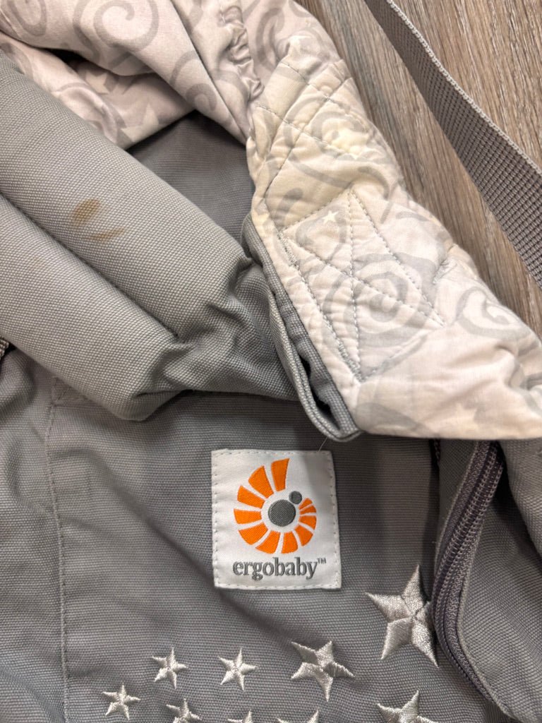 ErgoBaby Carrier - Light Grey Spiral - Nest and Sprout - Consignment