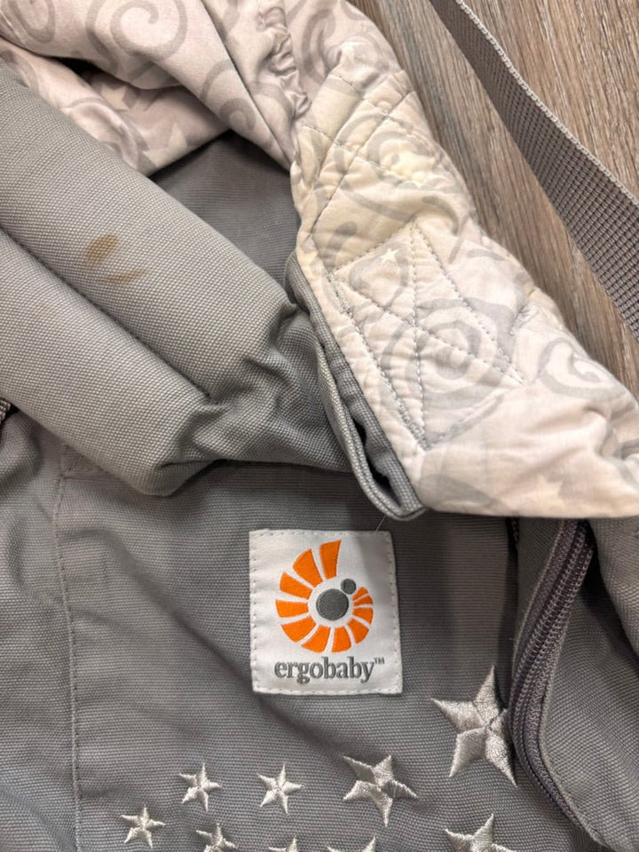 ErgoBaby Carrier - Light Grey Spiral - Nest and Sprout - Consignment
