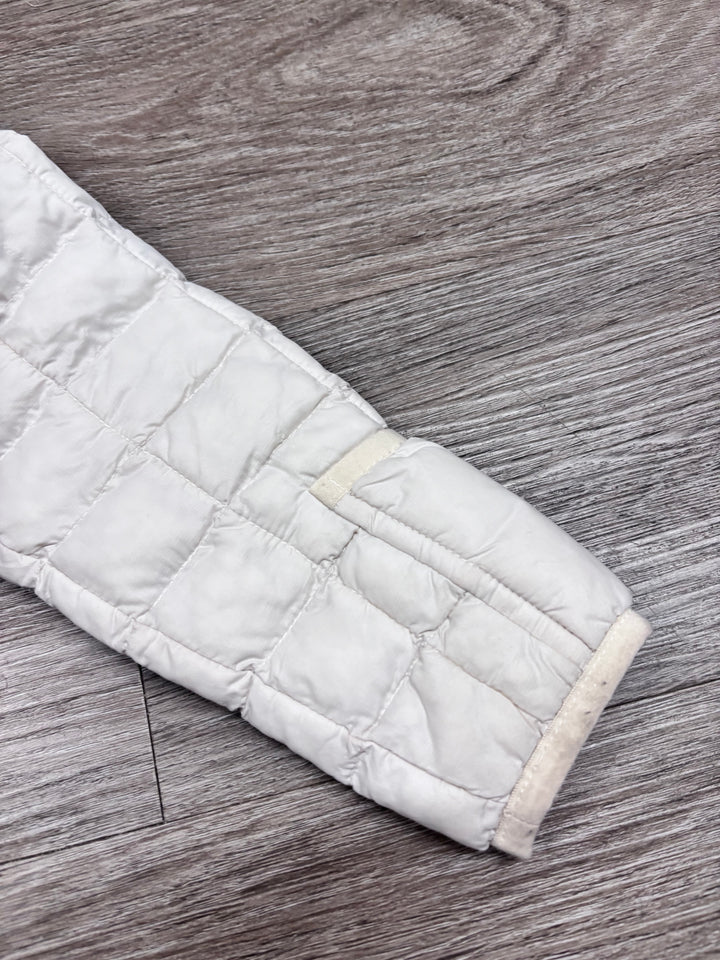 The North Face 18-24M White Sherpa-Lined Quilted Snowsuit
