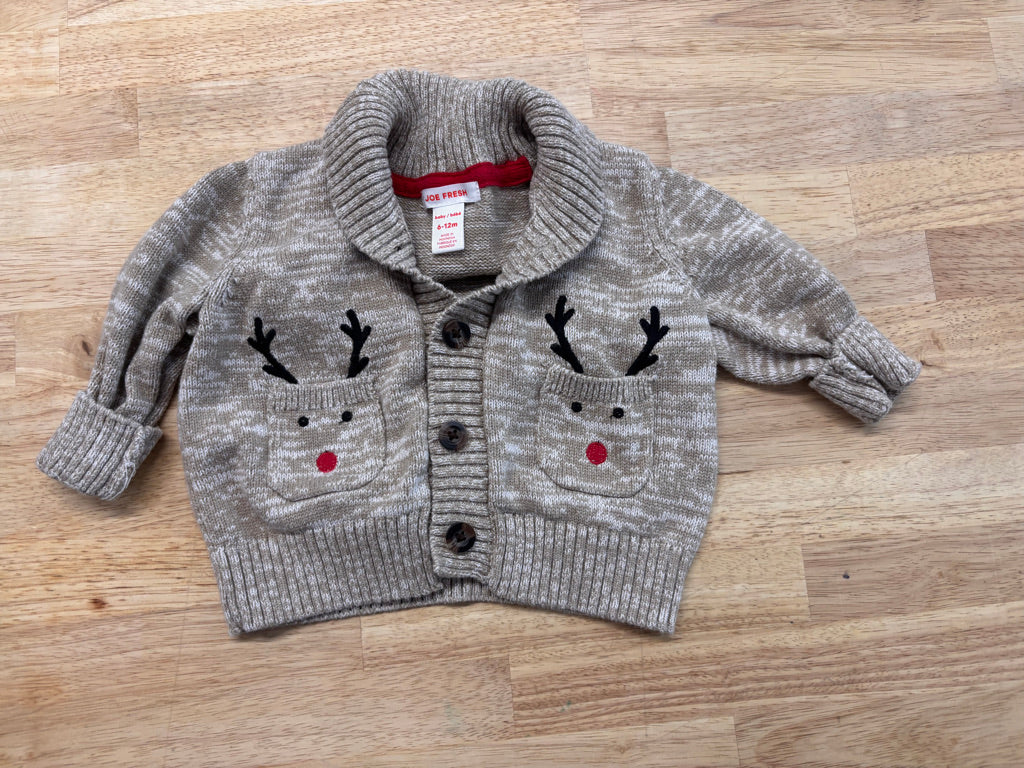 Joe Fresh 6-12M Reindeer Knit Sweater