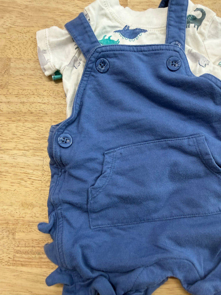 Carter's Short Overalls & Matching Shirt Set – 3M