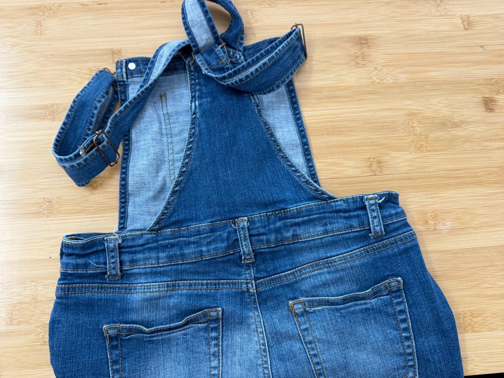 Wax Jean Denim Overalls – Adult Medium (Youth 14/16) - Nest and Sprout-Consignment