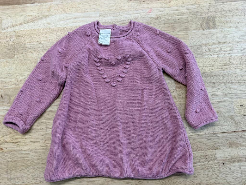 First Impressions Knit Sweater Bobble Dress – 18-24M