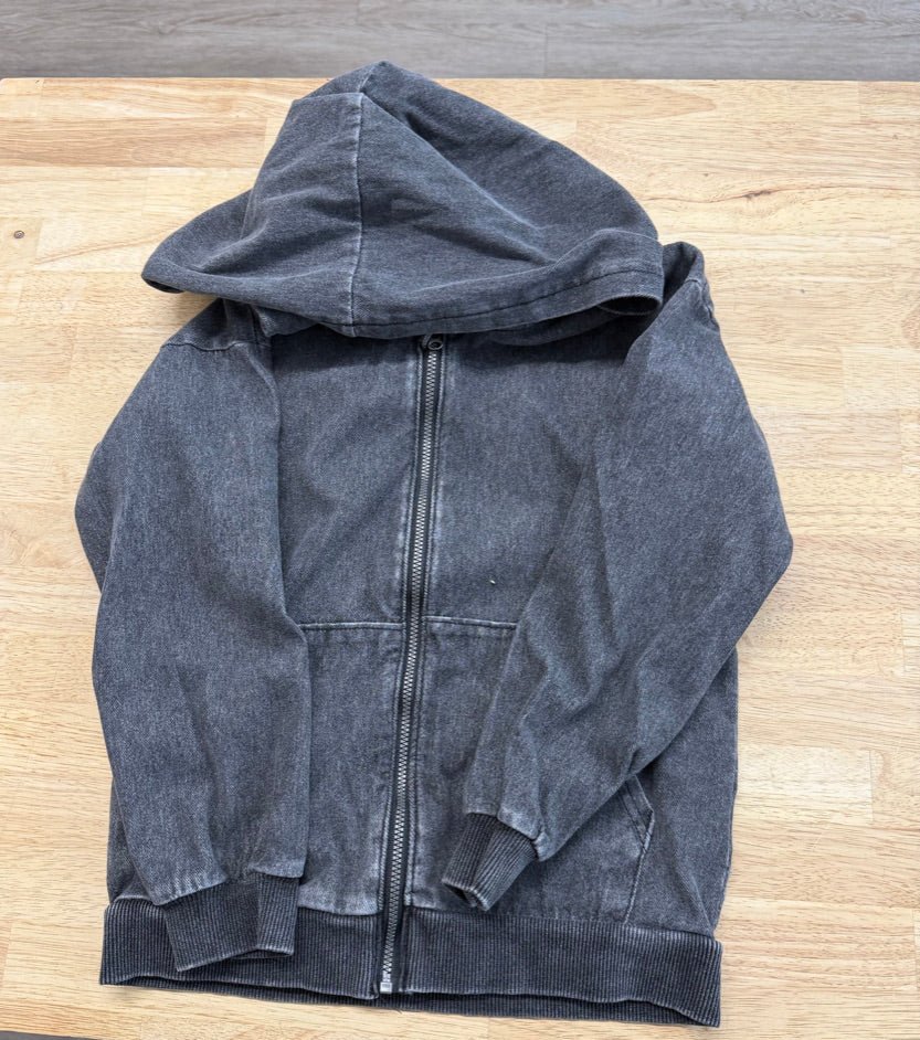 H&M Hooded Denim Jacket – 6/8 | Black - Nest and Sprout - Consignment