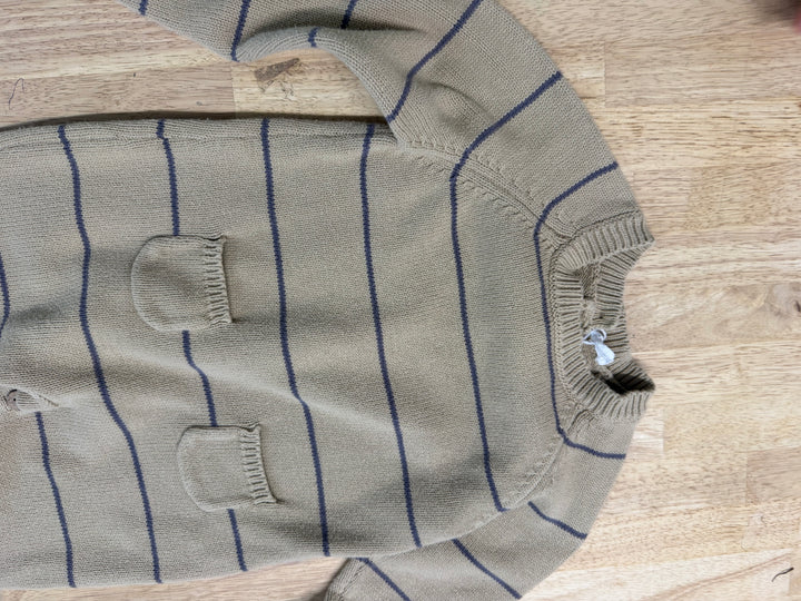 Jamie Kay Knit Romper – 3Y | Brown Grey Stripe | Play