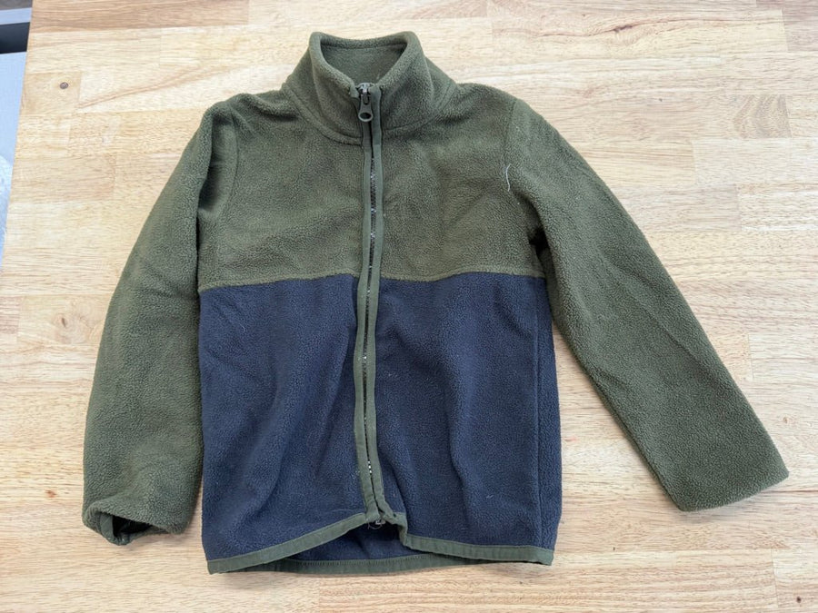 North Coast Fleece Jacket – 2T | Army Green & Charcoal - Nest and Sprout - Consignment