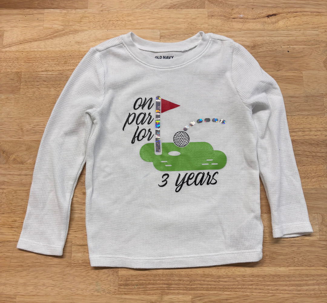 Old Navy Graphic T-Shirt – Size 4T - 3 Year Birthday Shirt