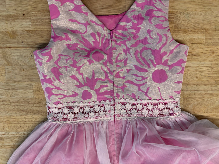 Lavender Pink Sleeveless Tulle Dress – 10