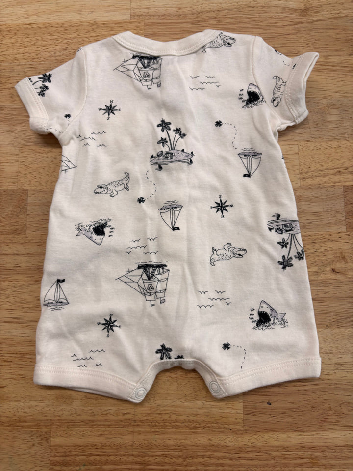 Carter’s Romper – NB (Shark Scene)
