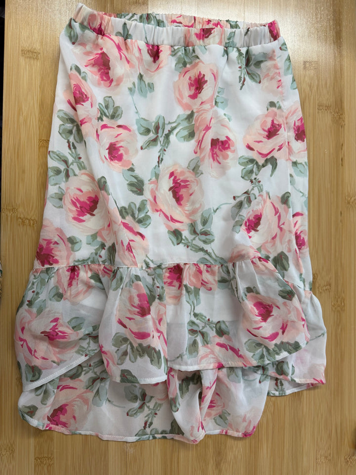 The Children's Place Rayon Floral Skirt – 7/8 | High-Low Cut | Play