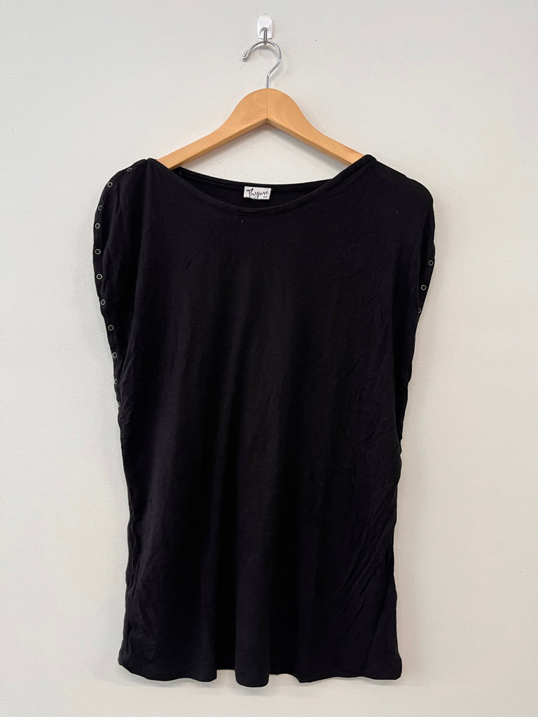 Thyme Maternity Medium Sleeveless Top – Black