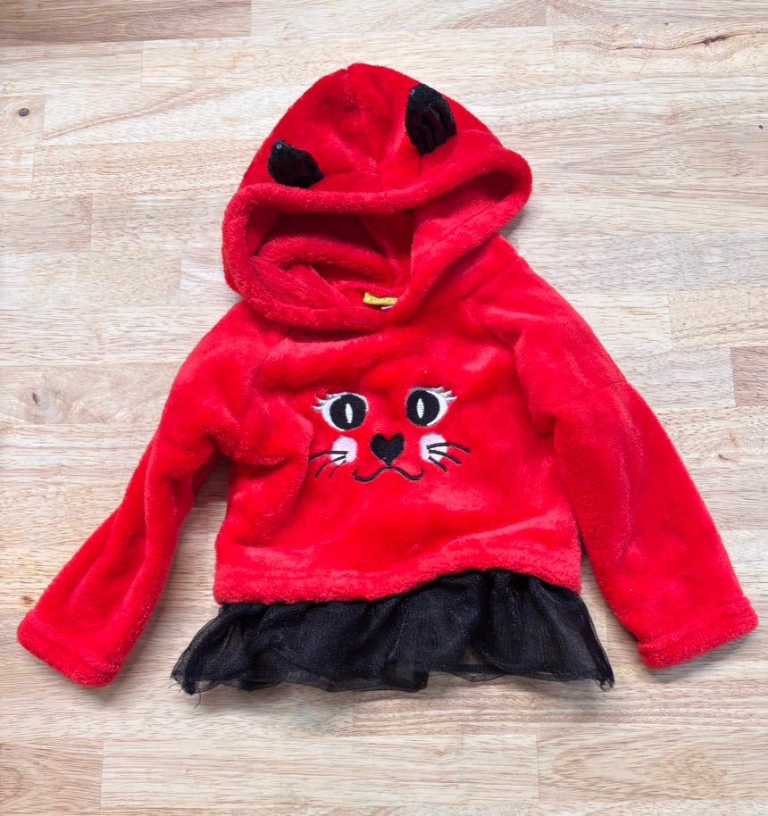 Penelope Mack Fleece Pullover – 12M Red - Nest and Sprout - Consignment