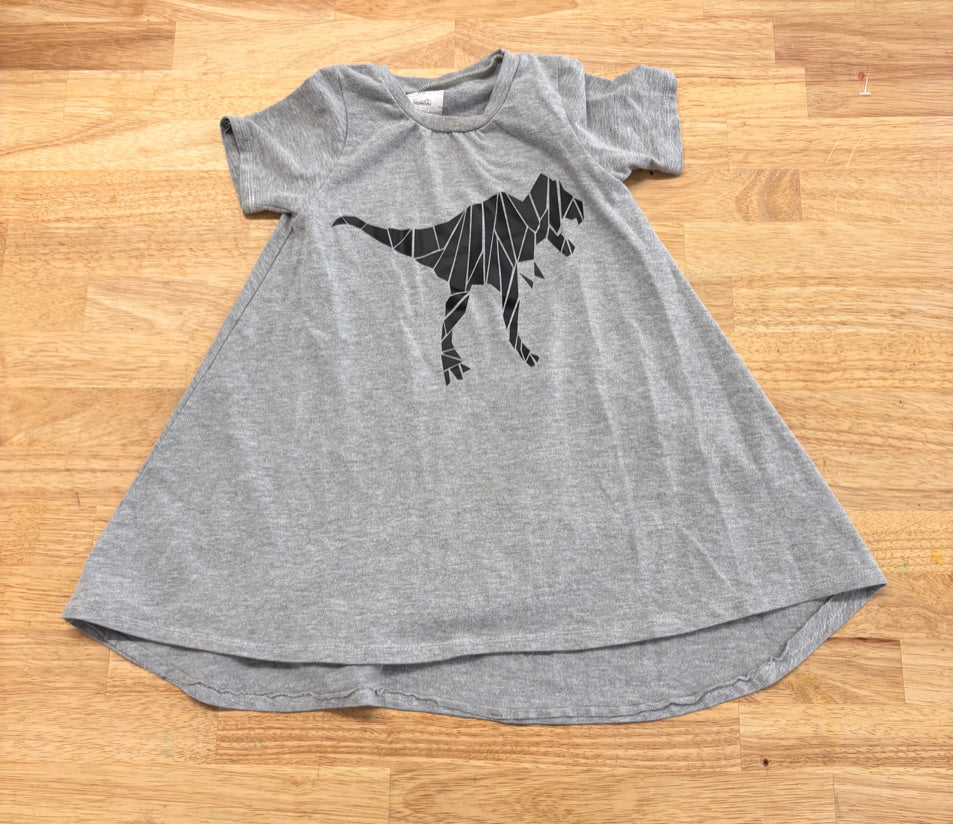 Vi & Jax 12–24M Handmade Dress – T-Rex Print