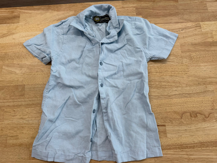 west 49 Button-Up Linen Shirt – Youth M (10/12) | Blu