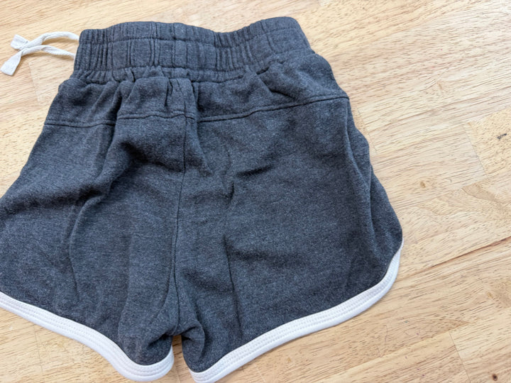 Little & Lively Bike Shorts – 1/2 | Charcoal | White Edging