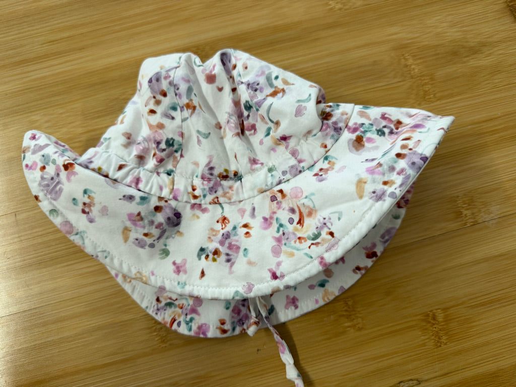 Jan & Jul Floral Bucket Hat – M (6–24M) | Great Condition