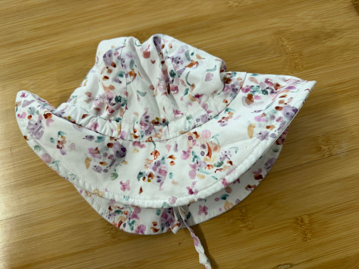 Jan & Jul Floral Bucket Hat – M (6–24M) | Great Condition