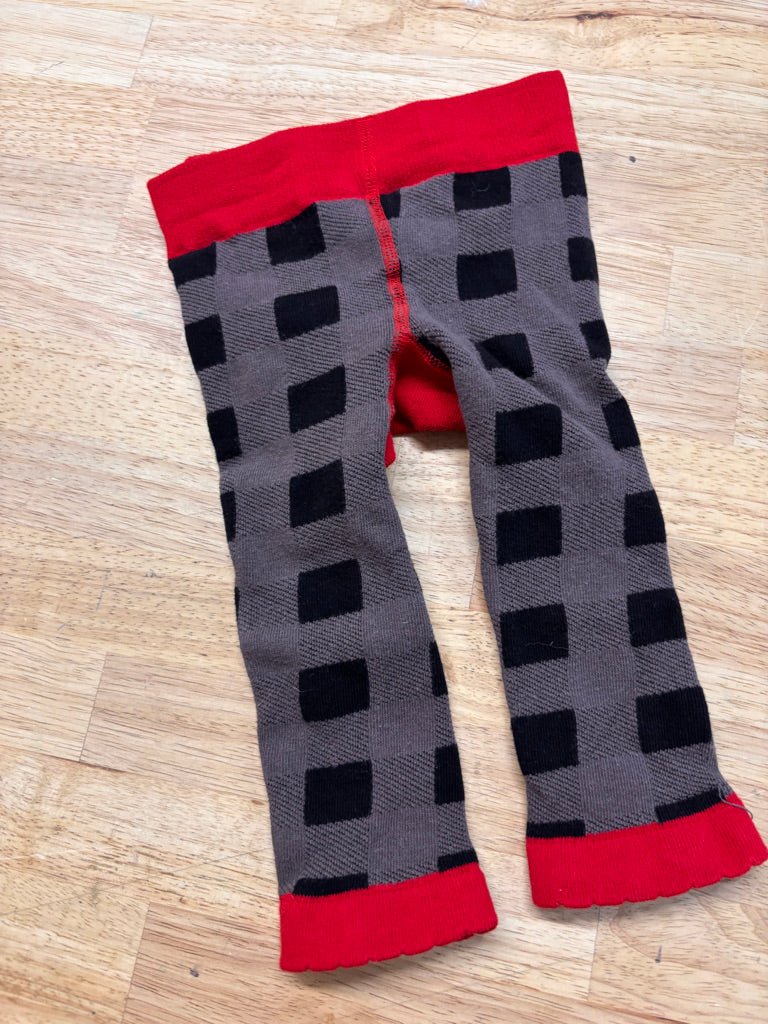 Lazy One Tights – Size 6–12M (Black/Grey Moose Bum) - Nest and Sprout - Consignment