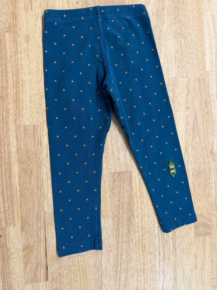 Peekaboo Beans Leggings – 2 | Blue Gold Spot