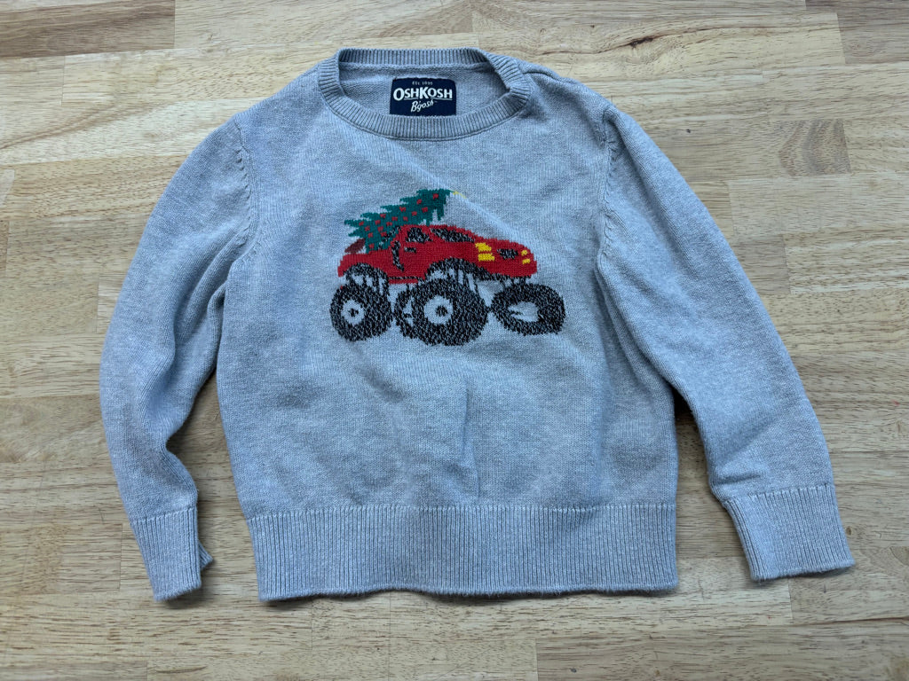 OshKosh Monster Truck Christmas Sweater | Size 3T