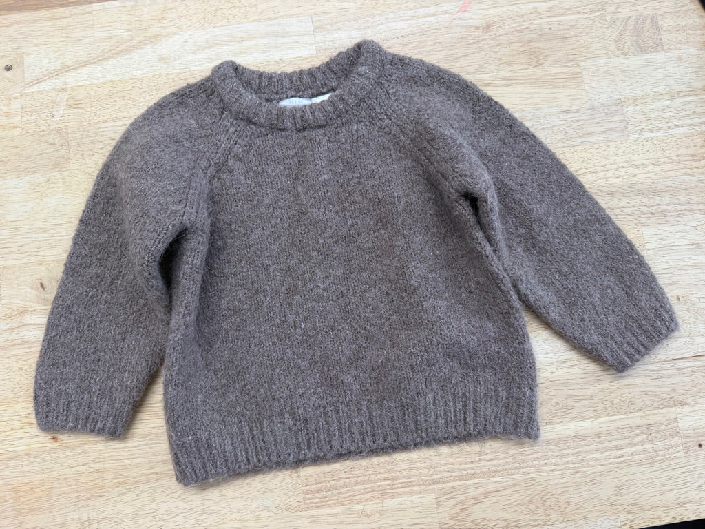 Zara Knit Sweater – 18-24M | Brown