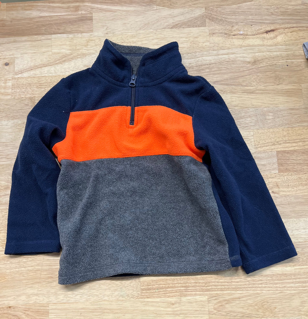 Children’s Place Fleece Sweater – 3 T Navy/Orange