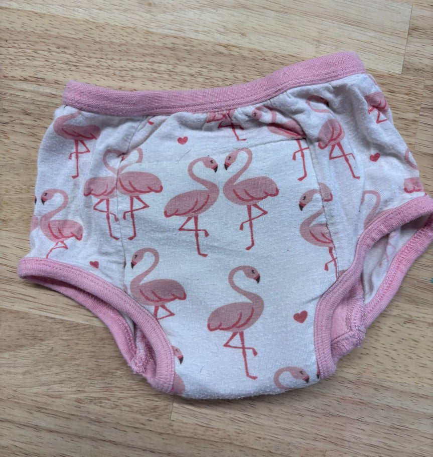 Silkberry Training Pants (Pink Flamingos, Size 2-3T)