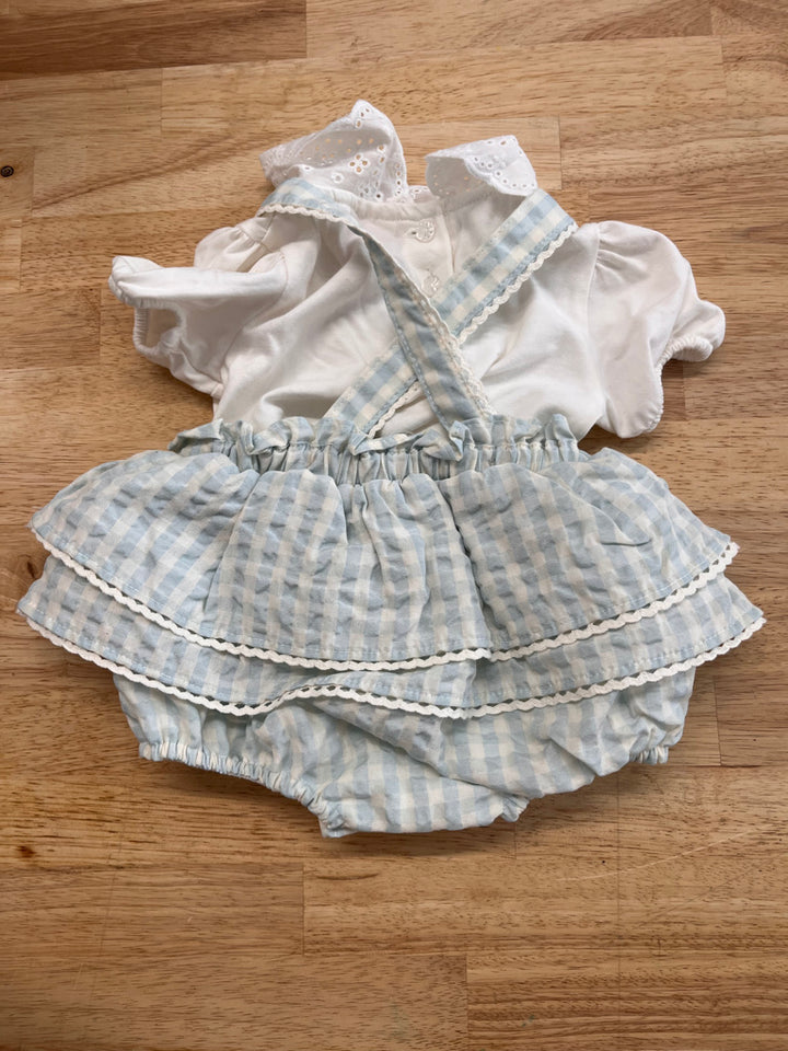 Joie 3–6M Gingham Bodysuit Jumper