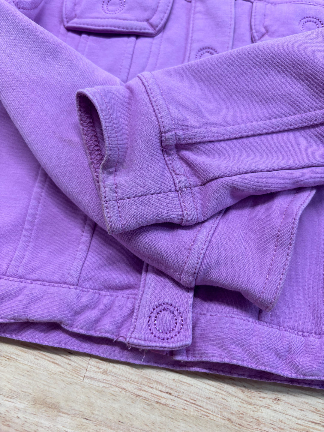 Peekaboo Beans Purple Zip-Up Freestyle Jacket