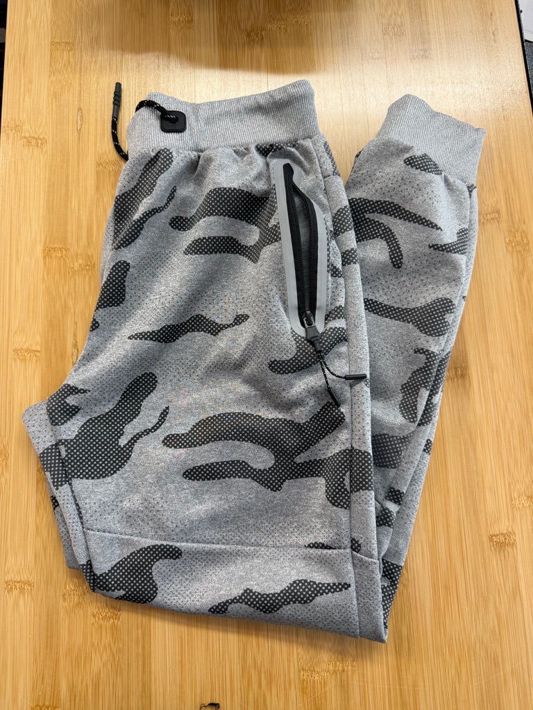 Camo Grey Joggers – XS (Size 18) | Great Condition