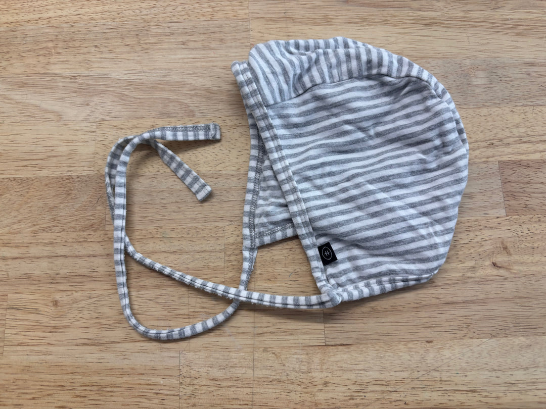 Haven Kids Bonnet – Grey Stripe (12–24M)