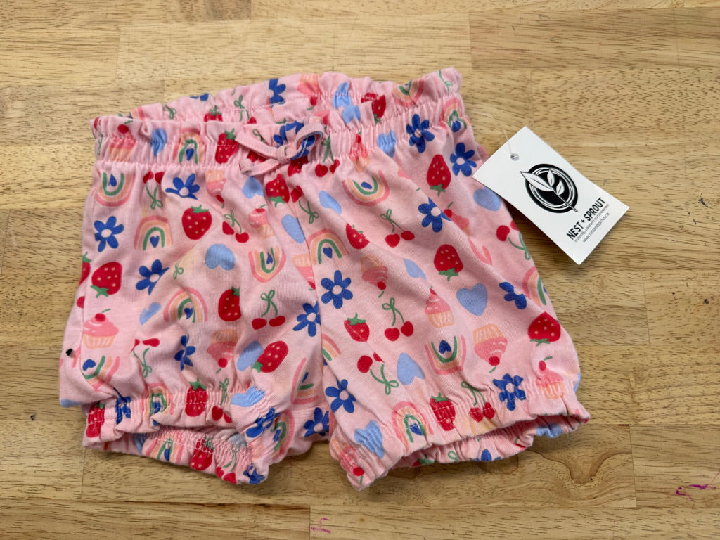 Wonder Nation Shorts – 18 Months | Pink | Strawberry Print
