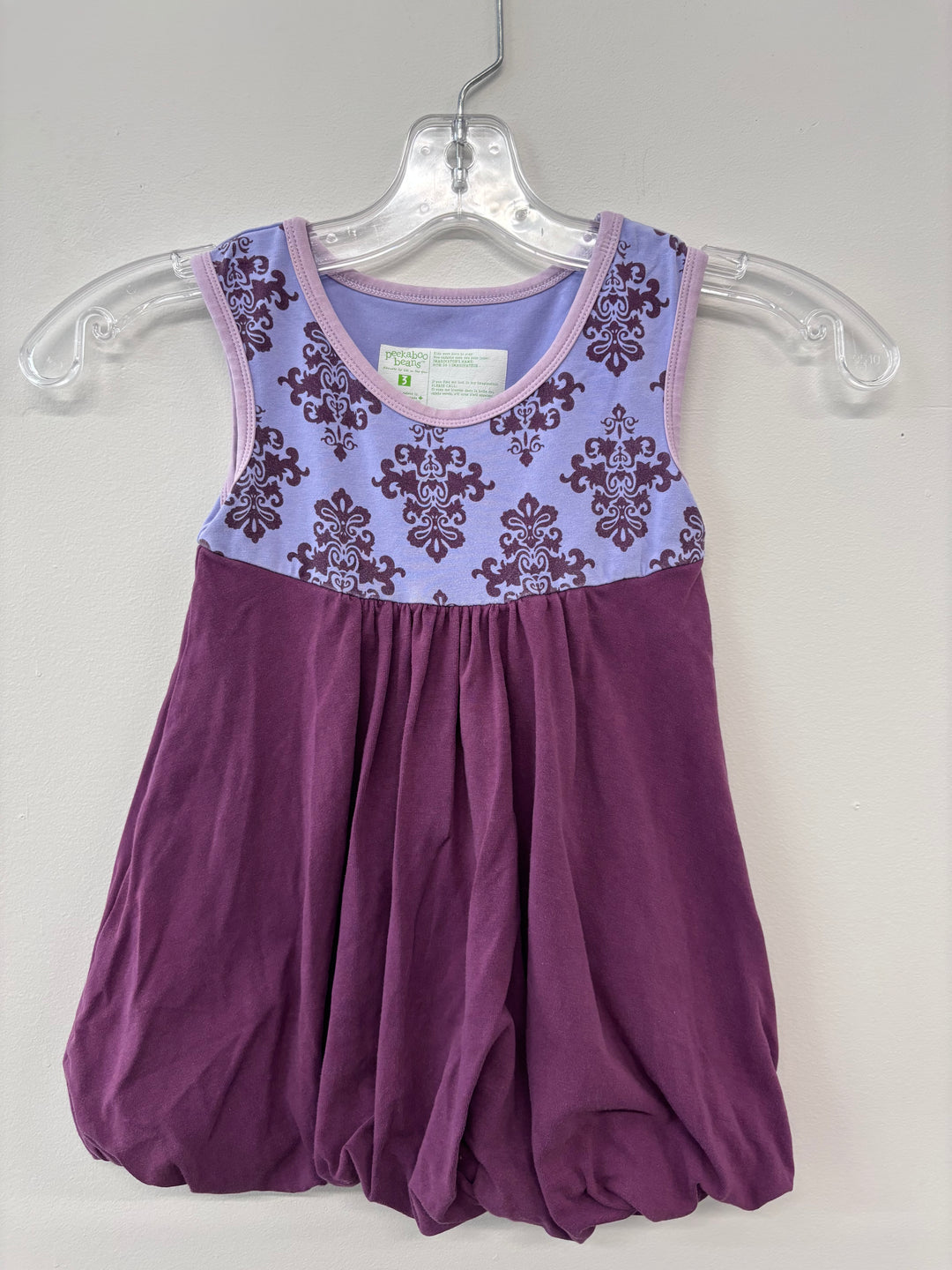 Peekaboo Beans Vintage Purple Tunic, 3