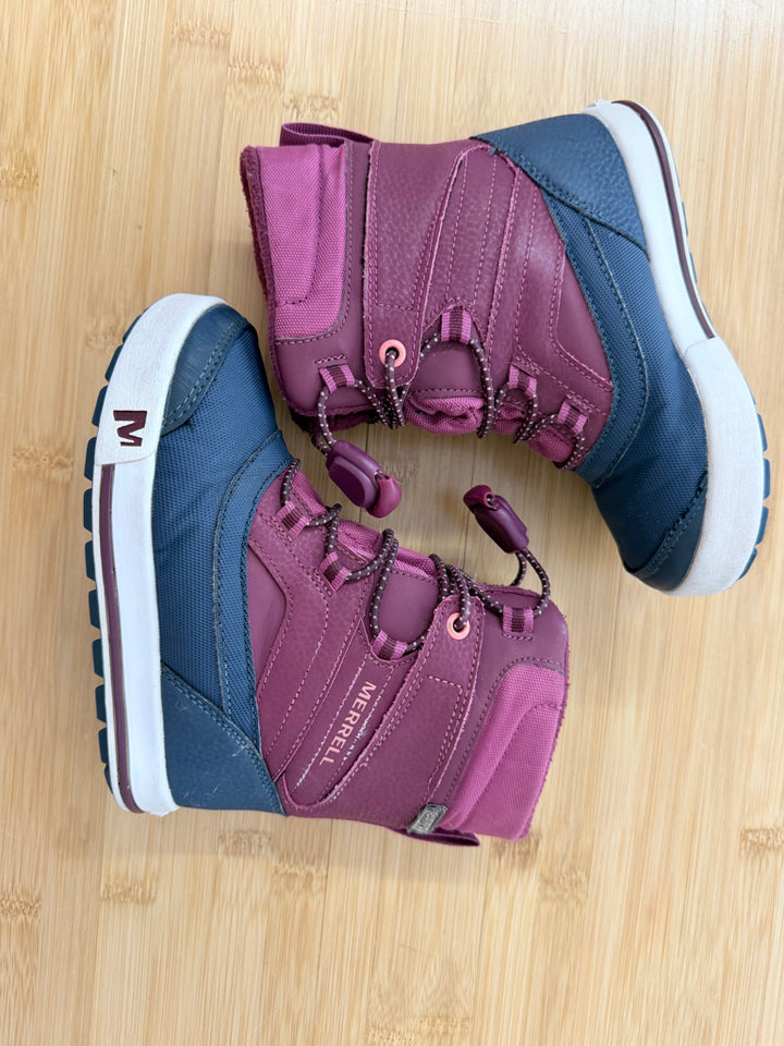Merrell Snow Bank 2.0 Waterproof Winter Boot – 10M (EU 27) | Burgundy -32°C