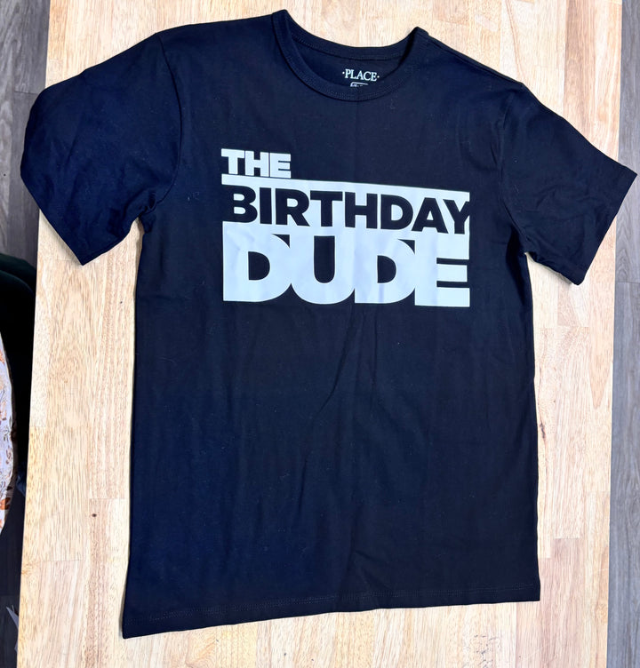 Children’s Place “Birthday Dude” Graphic T-Shirt – 10–12Y LIKE NEW