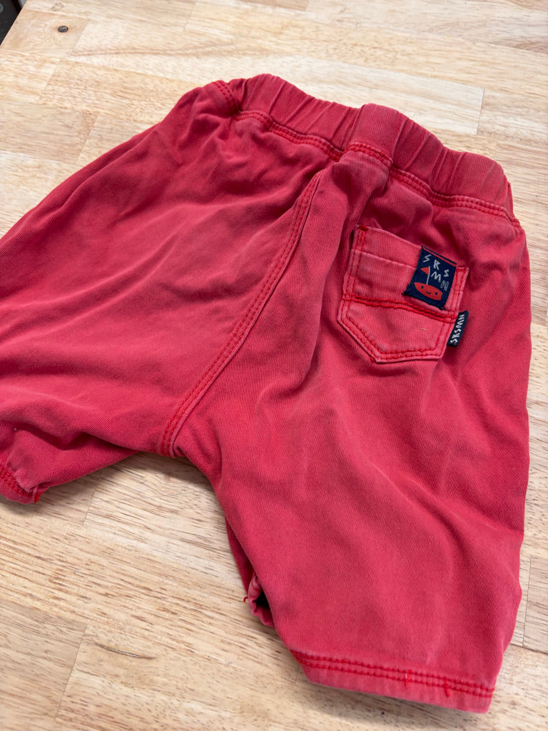 Souris Mini Shorts – Red 18-24M