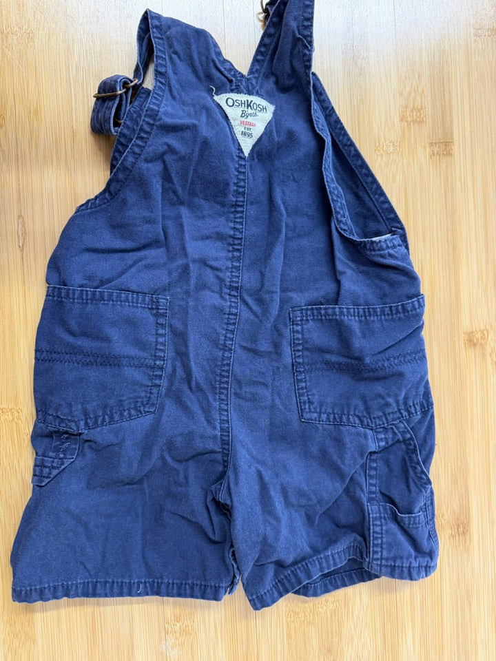 OshKosh Cargo Overalls – 18M | Blue Short Lightweight - Nest and Sprout-Consignment