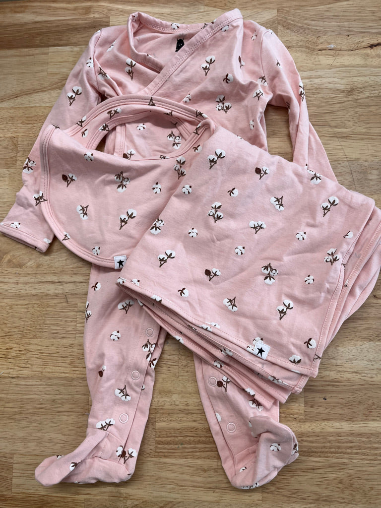 Rise Little Earthling 6–9M Romper & Blanket Set NWOT