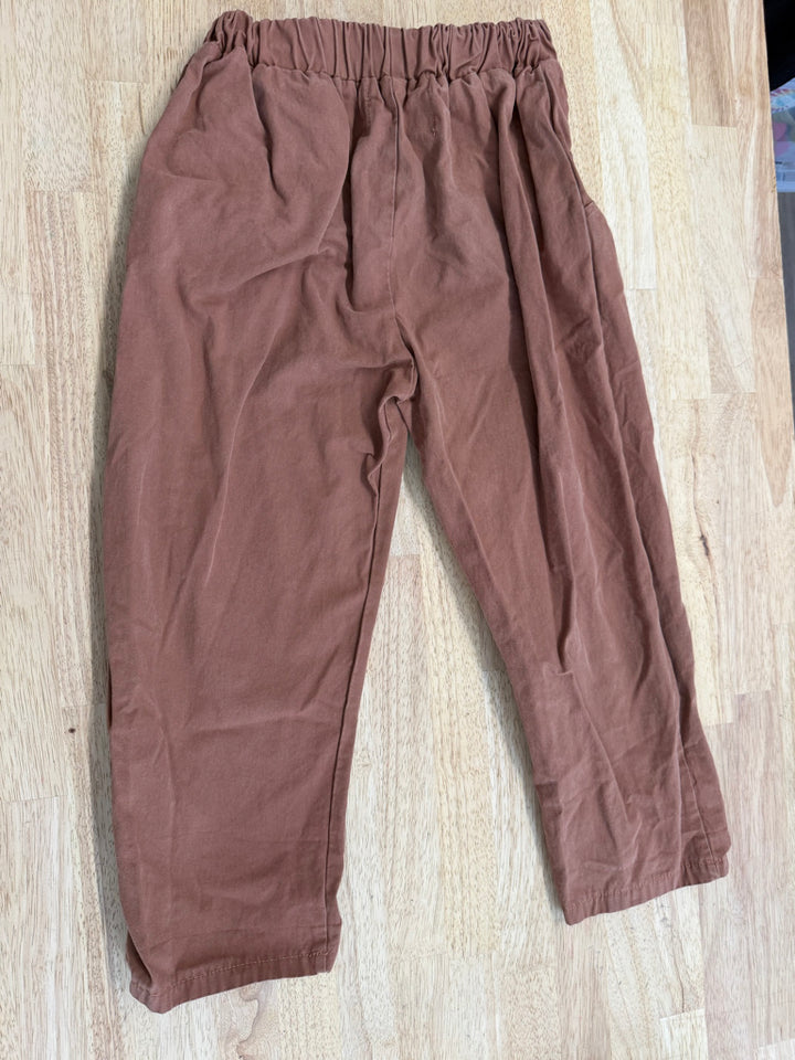 Kindly Chino Pants – 7/8 | Brown Elastic Waist