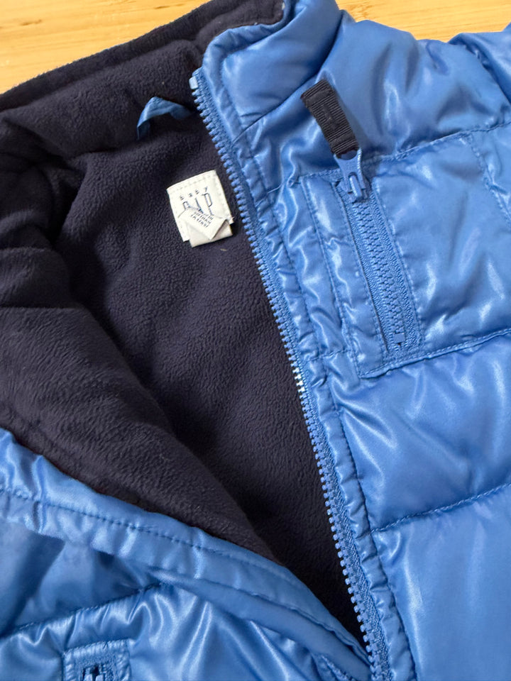 Baby Gap Puffer Jacket – 6–12M | Blue Fleece Lined
