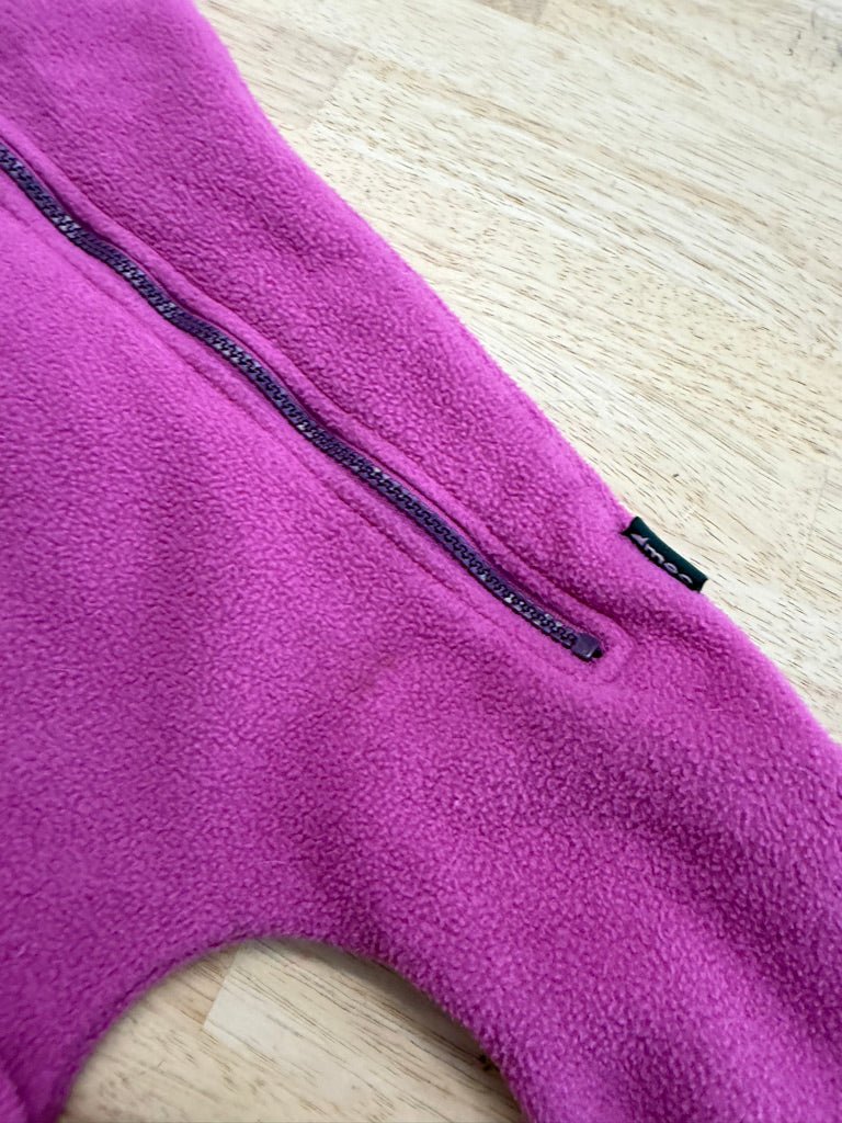 MEC Fleece Bunting Suit – 6M | Burgundy | Skunk Detail - Nest and Sprout - Consignment
