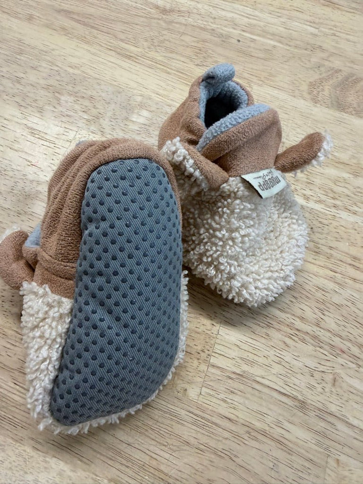 Mygga Bear Slippers – 3 (6–9M Est.) | Light Brown - Nest and Sprout - Consignment