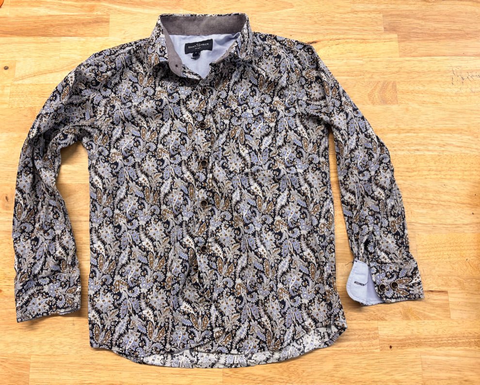 Rue Saint Patrick Size 8 Paisley Button - Up Shirt - Nest and Sprout - Consignment