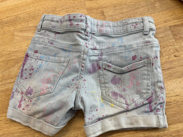 George Light Wash Jeans Paint Splatter | Size 7 - Nest and Sprout - Consignment