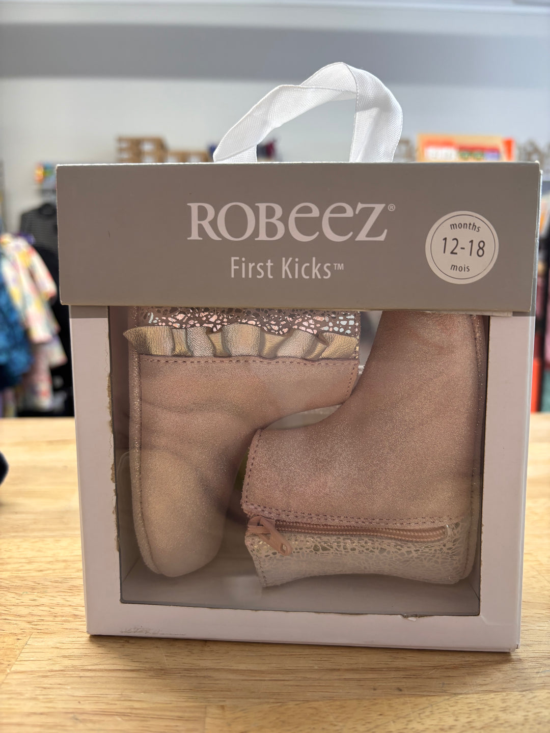 Robeez Silver Sparkle Madison Soft-Sole Boots 12-18M (NIB) NTW