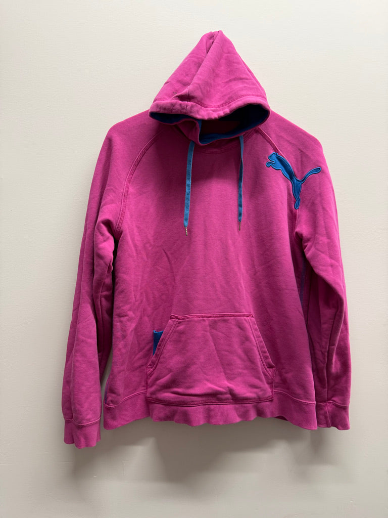 Puma Hoodie – Youth XL (UK 16) | Fuchsia Pink Blue Hood