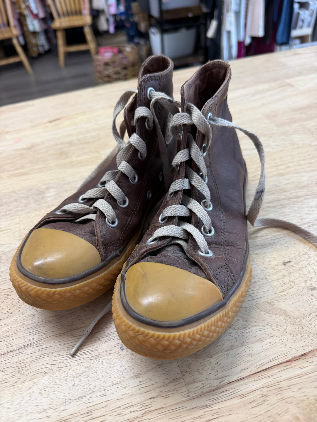 Converse Tie Up Lace Up Shoes – 1 | Brown